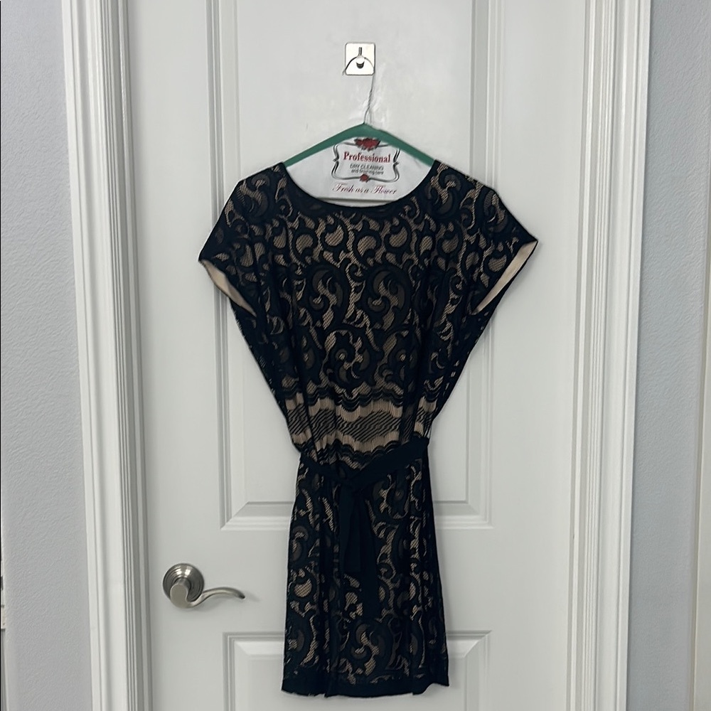 Armani Exchange Black Lace Dress